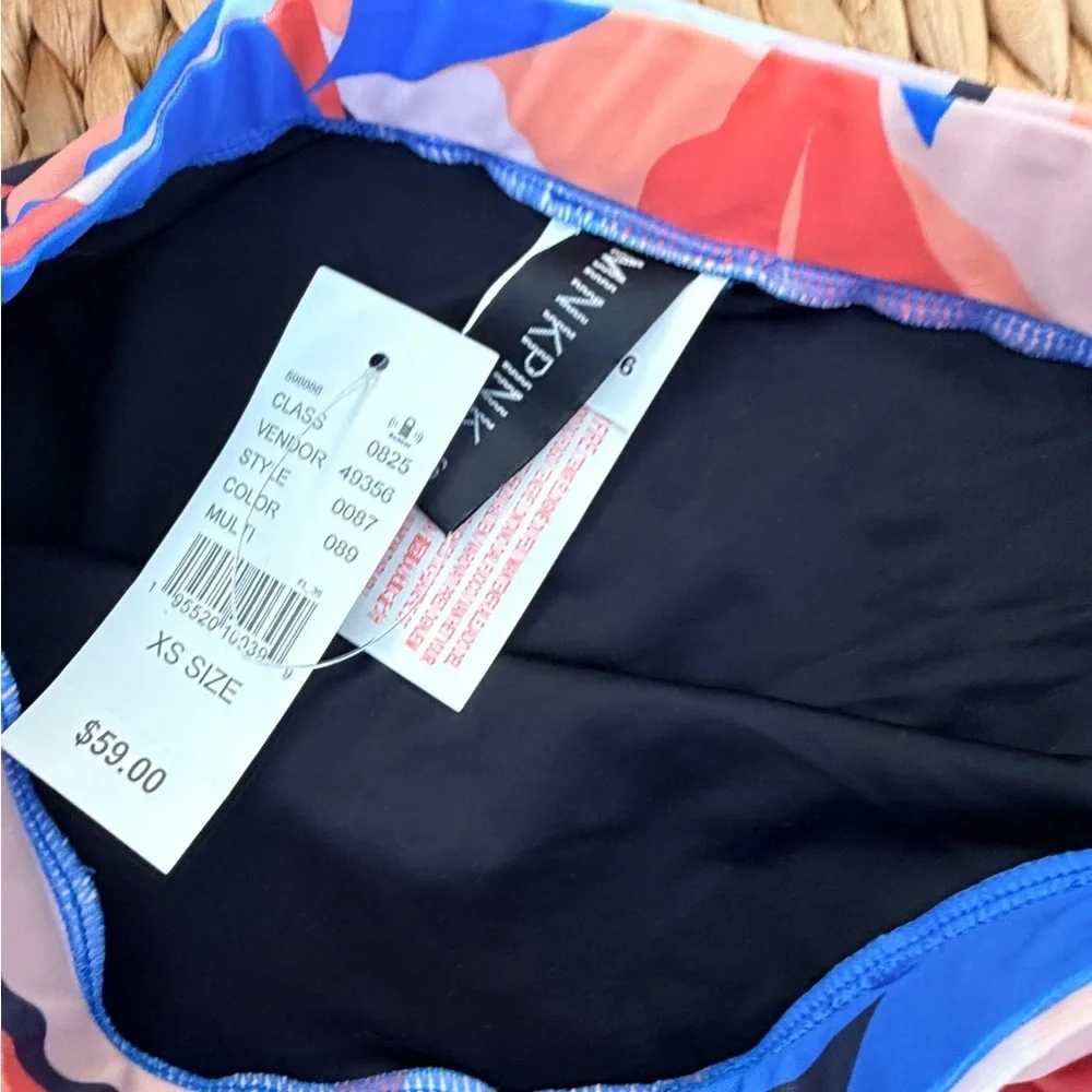 MINKPINK Vibrant Blue and Pink Bikini xsmall